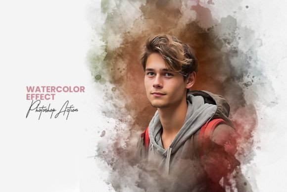 Download Watercolor Effect Photoshop Action - Watercolor effect Collection
