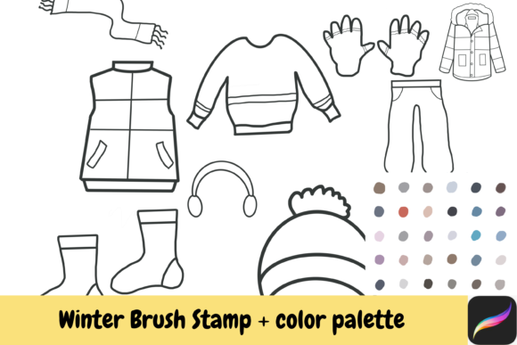 Download Winter Procreate Brush Stamps Color Ipad - Ipad Collection