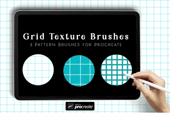 Download Grid Texture Brushes for Procreate - Texture brushes Collection