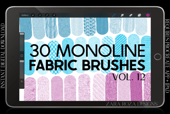 Download Procreate Fabric Texture Brushes Vol. 12 - Texture brushes Collection