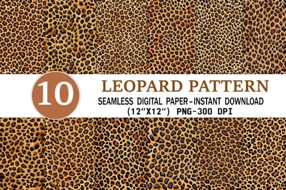 Download Leopard Pattern Digital Paper - Leopard pattern Collection