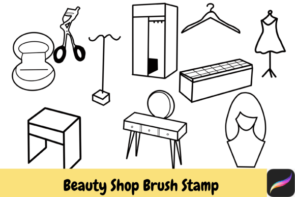Download Beauty Shop Procreate Brush Stamps IPAD - Ipad Collection