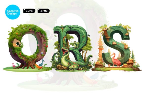 Download Letter QRS Forest Illustration - Forest illustration Collection
