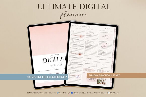Download GoodNotes IPad Digital Planner Portrait - Ipad Collection