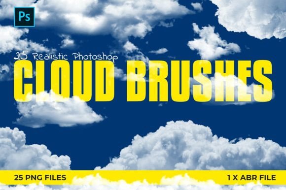 Download 25 Photoshop Cloud Brushes - Cloud brush Collection