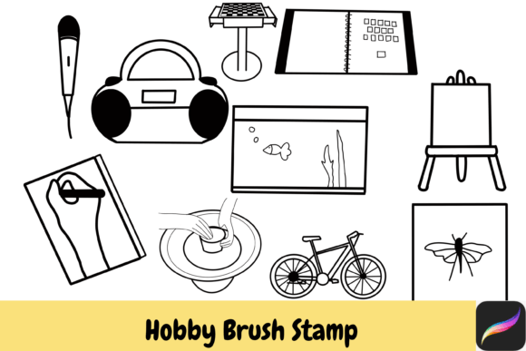 Download Hobby Procreate Brush Stamps IPAD - Ipad Collection