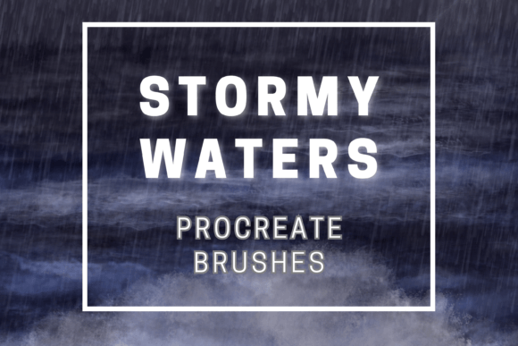 Download Stormy Waters Procreate Brushes X 22 - Premium Resources