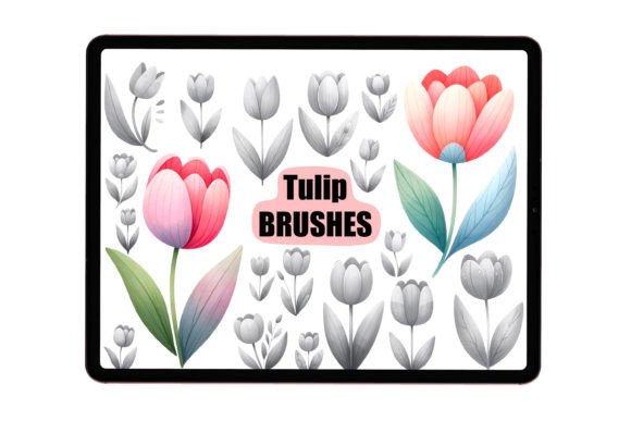 Download Tulip Flower Procreate Brushes - Flower procreate brushes Collection