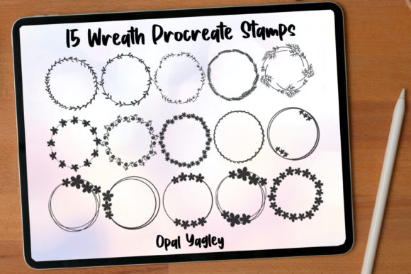 Download Wreath Procreate Brushes - Flower Stamps - Premium Bundle