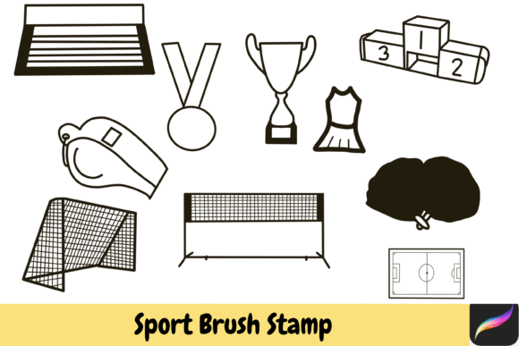 Download Sport Procreate Brush Stamps IPAD - Ipad Collection